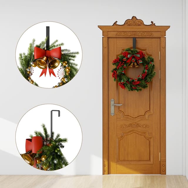 Detalle de InemzTal 2 wreath hanger hooks 10 kg