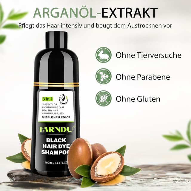 Thumbnail 4 de Schwarz Haarfärbeshampoo Haarfarbe Schwarz