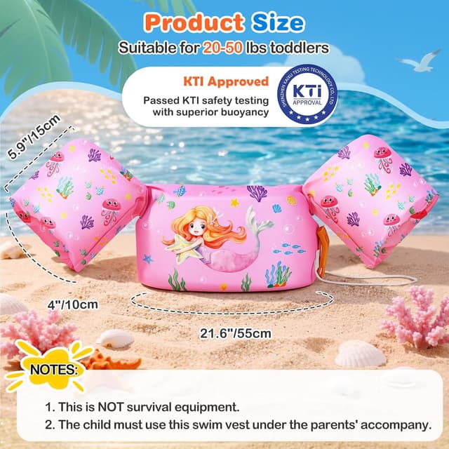 Thumbnail 3 de MoKo Swim Arm Band Pink Mermaid