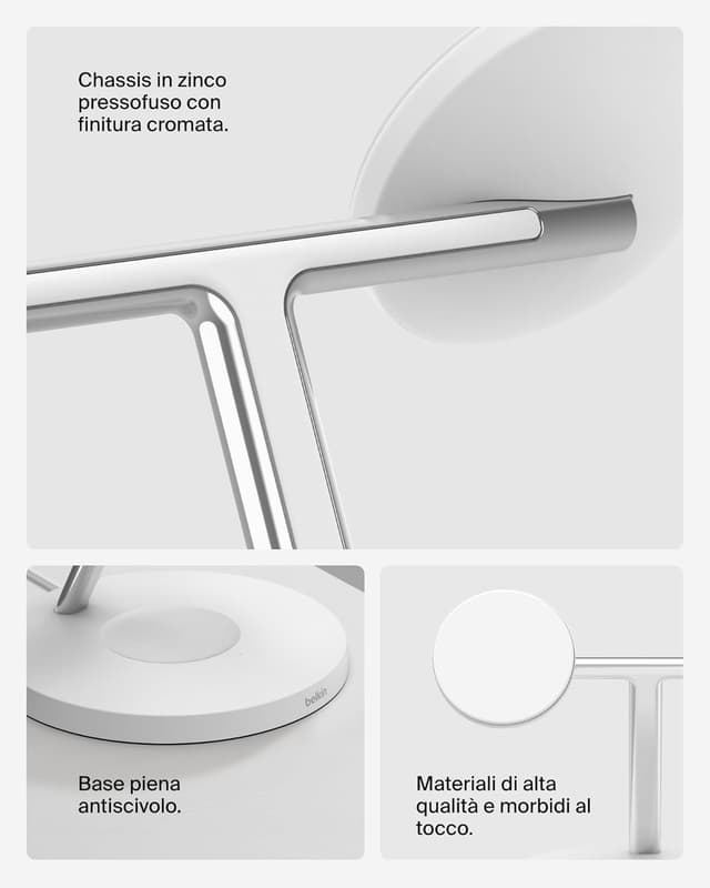 Thumbnail 5 de Belkin BoostCharge 3‑in‑1 caricatore wireless Qi2 per iPhone, Apple Watch e AirPods