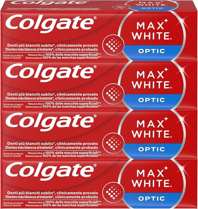 Imagen de Colgate Max White Optic - Pasta blanqueadora 4x75ml 🚀 en OfertitasTOP