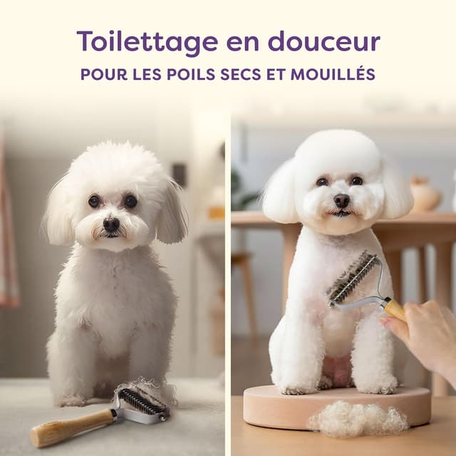 Thumbnail 4 de Knupis Brosse bambou pour chien