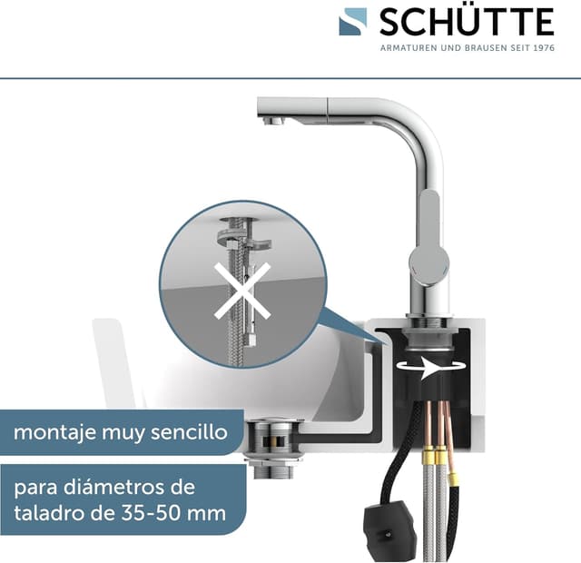 Thumbnail 1 de Schütte 79710 Grifo de Lavabo London 💧 Cromado