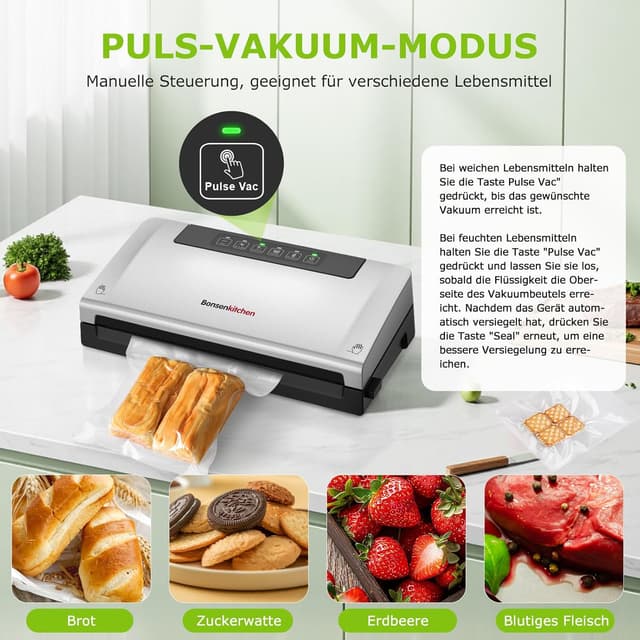 Thumbnail 6 de Bonsenkitchen VS3000 Vakuumiergerät