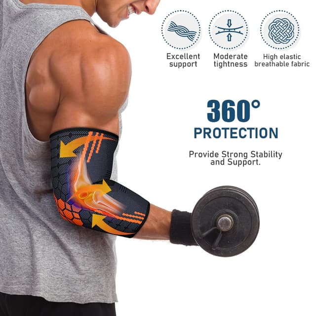 Detalle 2 de AOOWU tutore epicondilite gomito, 2 pezzi