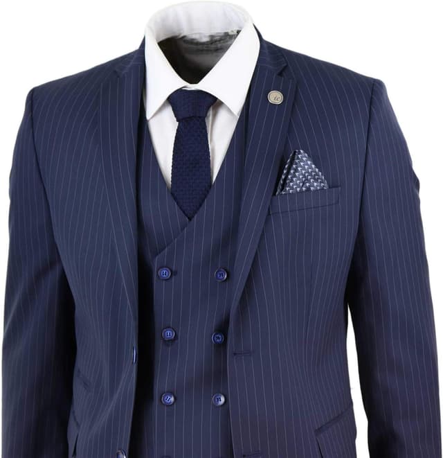 Thumbnail 1 de Mens 3 Piece Suit Gatsby Tailored Fit 38