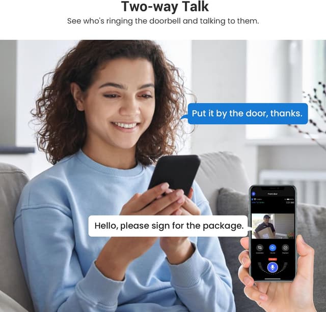 Detalle 2 de FineLuck 1080P Video Doorbell Camera with AI detection ๐