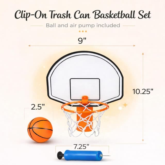 Thumbnail 2 de ArtCreativity Mini Basketball Hoop Set