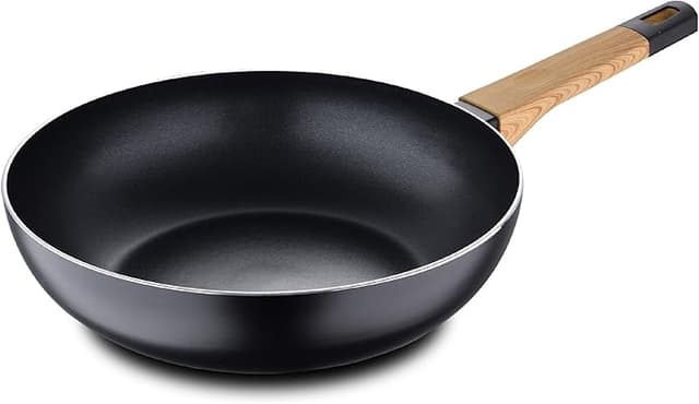 Detalle de BERGNER Earth 🍳 Sartén de Cocina 28x7.5 cm con Tapa Negra