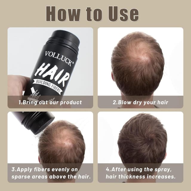 Thumbnail 2 de VOLLUCK Streuhaar Haarverdichtung 28 g Mittelbraun