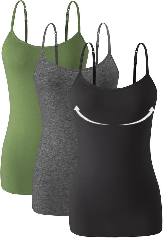 Thumbnail 6 de Knuffnee 95% cotton cami 3 pack vest