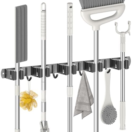 Detalle de Radikor soporte escobas pared 42 cm