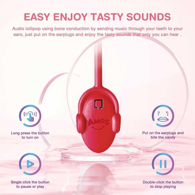 Thumbnail 4 de Amos Música Piruleta Sandía sin azúcar