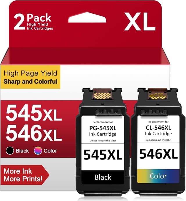 Detalle de Canon PG-545 CL-546 XL compatible ink cartridges for Pixma printers 🖨