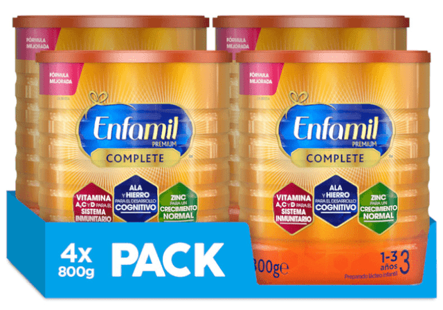 Imagen de Enfamil 3 Premium Complete 4x800 gr 🍼 en OfertitasTOP