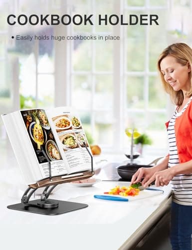 Thumbnail 2 de Tounee Soporte de Libro Giratorio 360° para Lectores - Negro