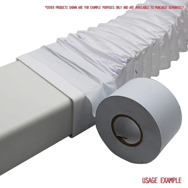 Detalle de Kair Ducting Sealing Tape (50mm x 33 Metres) White PVC Duct Tape