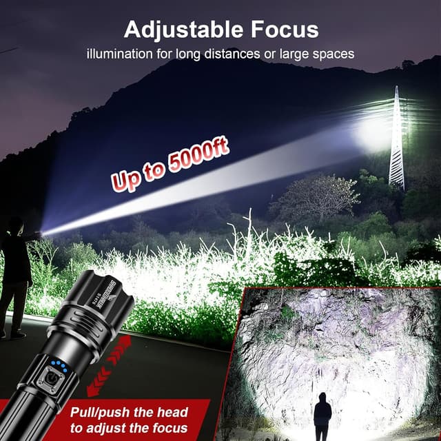 Detalle de Shadowhawk Rechargeable Torch 5000mAh 🔦