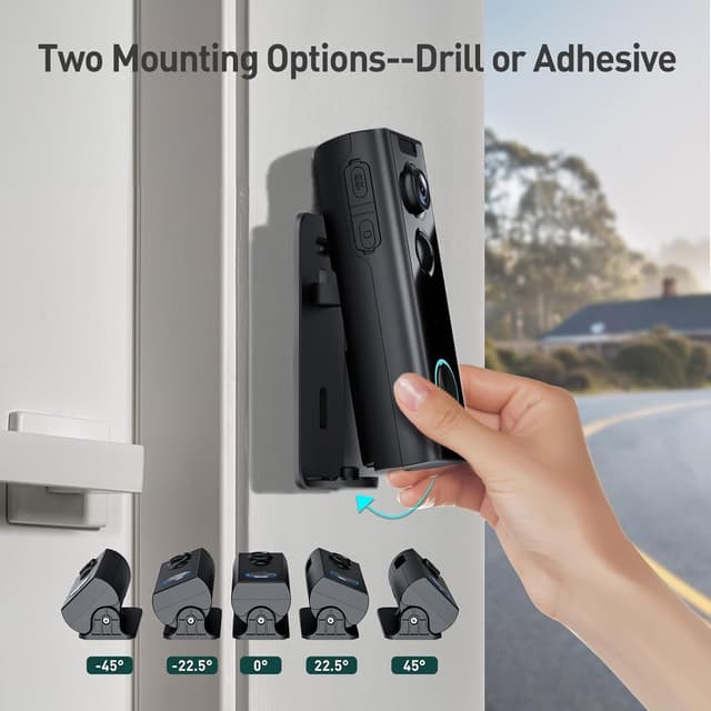 Detalle 1 de XTU Wireless Video Doorbell 2K HD