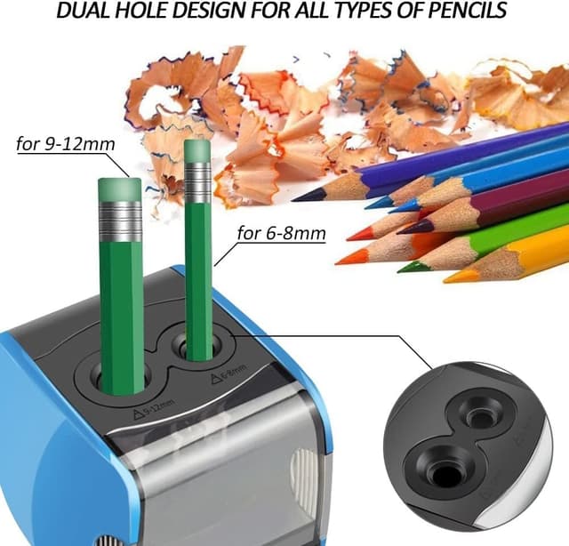 Thumbnail 2 de Oladwolf Elektrischer Anspitzer Zwei Löcher