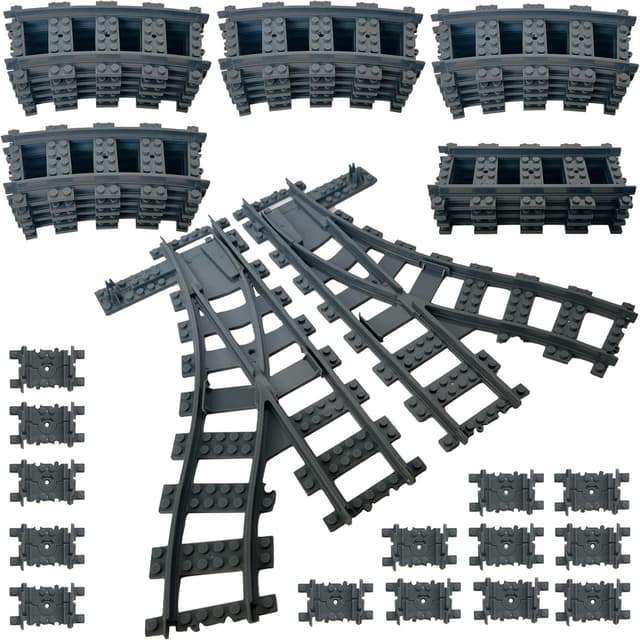 Detalle de Hapoyxm City Train Set, kit rails 40 pièces