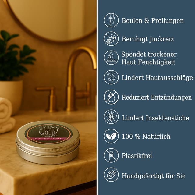Detalle 2 de The Ilex Wood vegane Kräutersalbe Geschenkset 3 x 100 ml