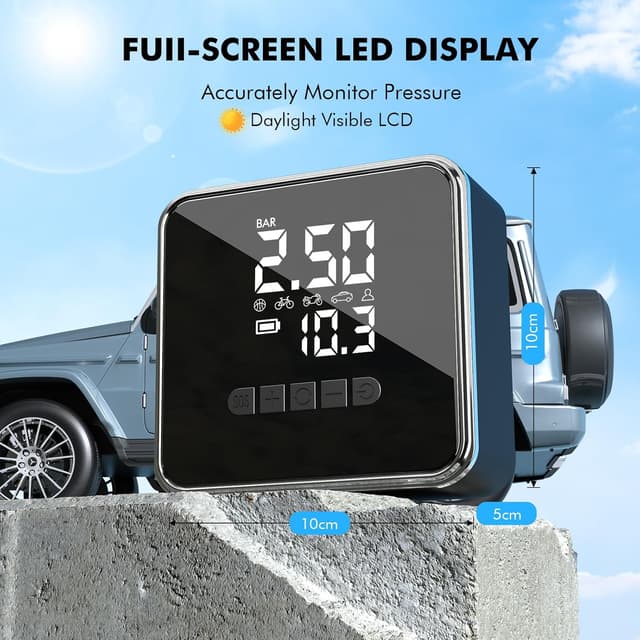 Thumbnail 6 de iWarmbase Tyre Inflator with 150 PSI digital gauge