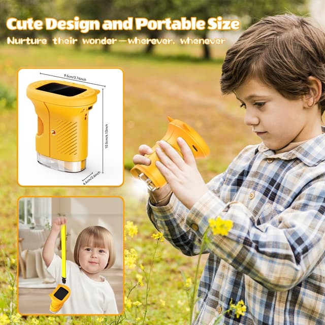 Thumbnail 6 de OAEBLLE Microscope Enfant 1000x avec écran 2,4″