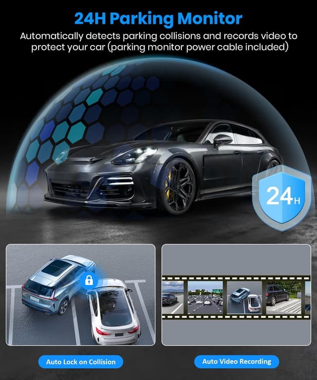 Thumbnail 6 de AUTO-VOX T11 rear view mirror camera, 9.35 in