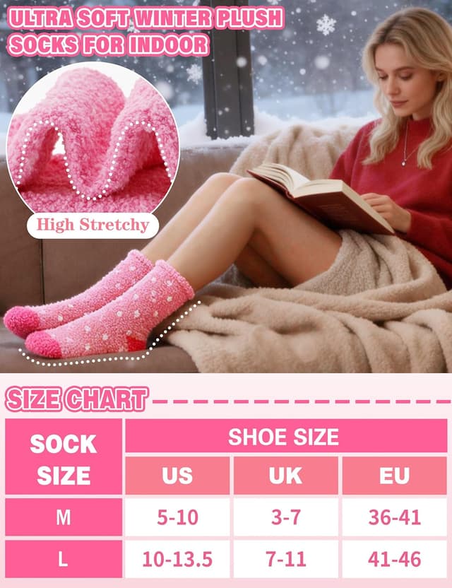 Detalle 2 de MOGGEI Fuzzy Fluffy Socks 5 Pairs