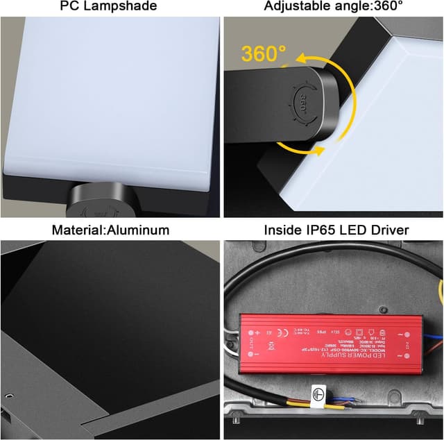 Thumbnail 6 de LEDMO 60W Aplique Pared Rotativo IP65 para Exterior 🌟
