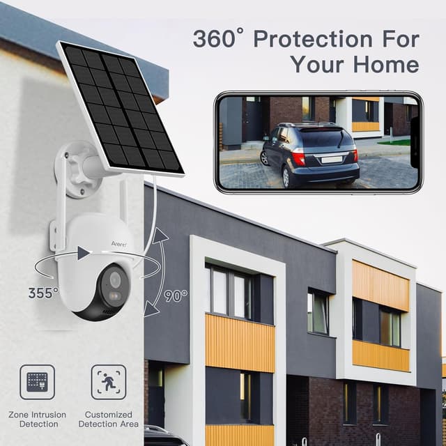 Thumbnail 5 de ARENTI 360° PTZ Solar Security Camera