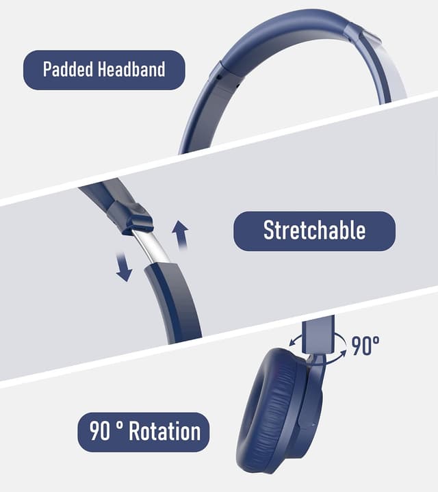 Thumbnail 6 de Rebocico Over Ear Wireless Bluetooth Headphones