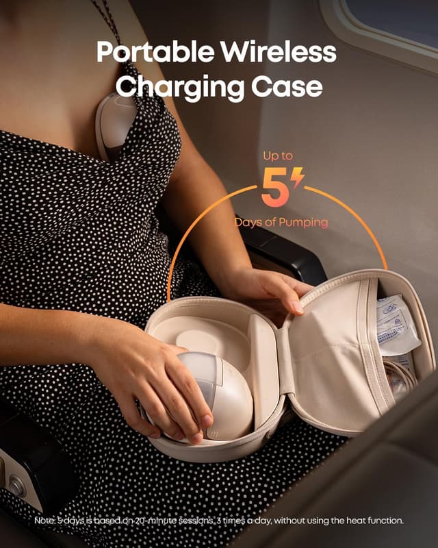 Detalle 2 de eufy Breast Pump S1 Pro wearable 300 mmHg