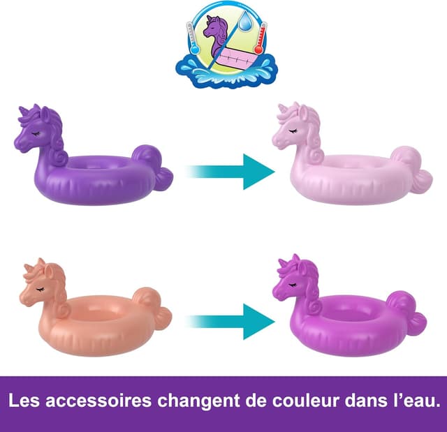 Detalle 2 de Coffret Polly Pocket licorne licorne 12 accessoires