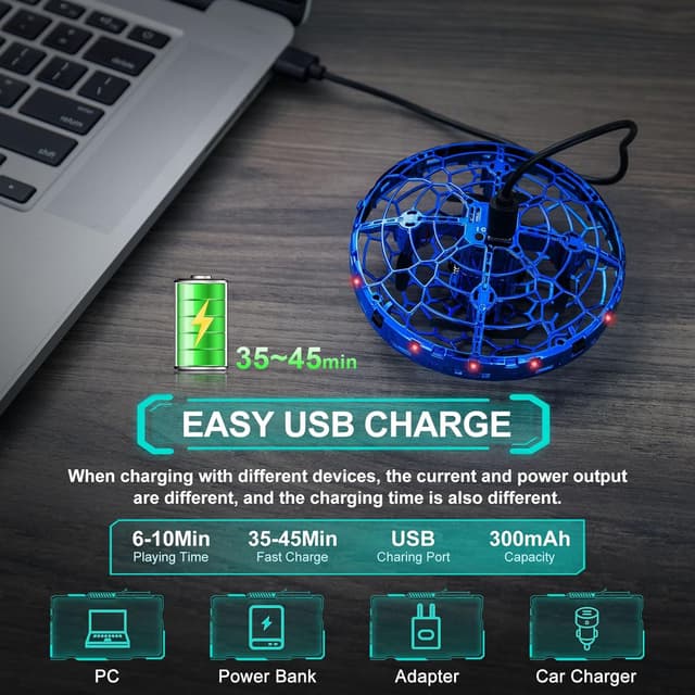 Detalle 2 de ETPlanet Hand Operated Flying Toy Drone