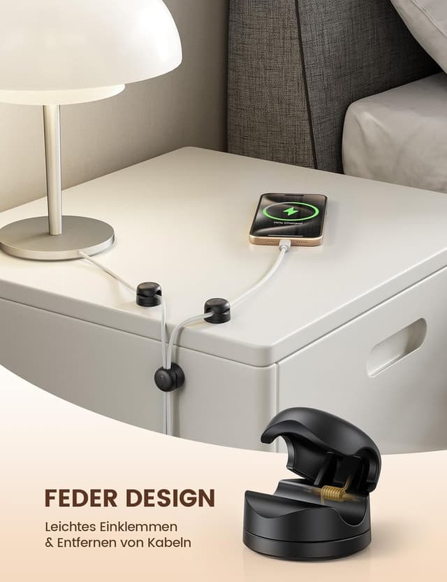 Thumbnail 4 de Lamicall Kabelhalter Selbstklebend 6er Set