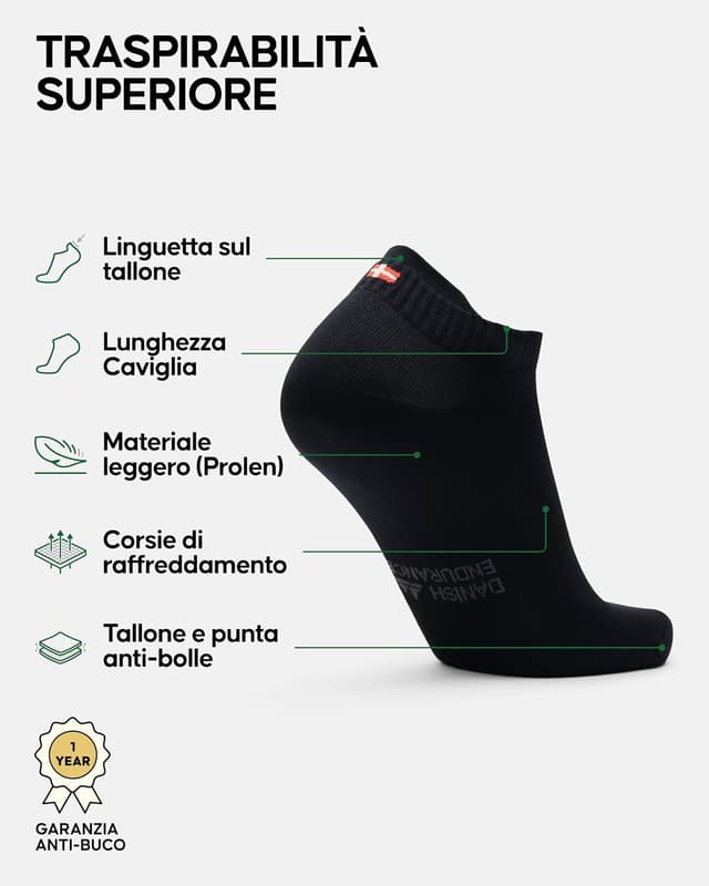 Thumbnail 1 de DANISH ENDURANCE Calzini corti da corsa 3 o 5 paia