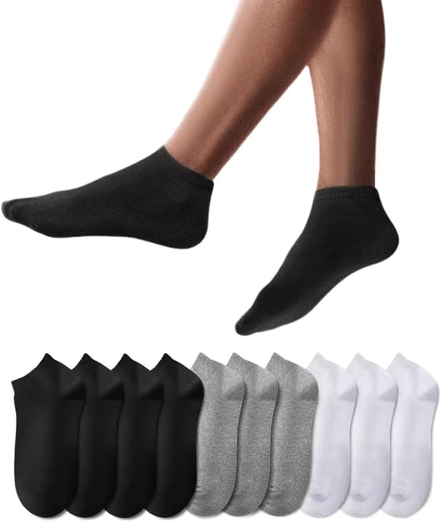Detalle de YouShow 10 paia di calzini corti sportivi unisex in cotone