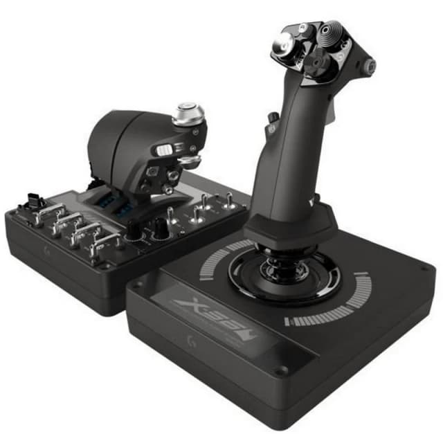Detalle de Logitech X56 Hotas: Joystick y Acelerador para Simuladores ✈