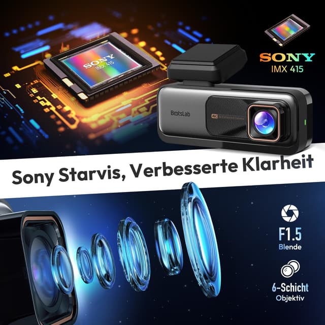 Thumbnail 4 de BOTSLAB Dashcam 4K mit 64 GB