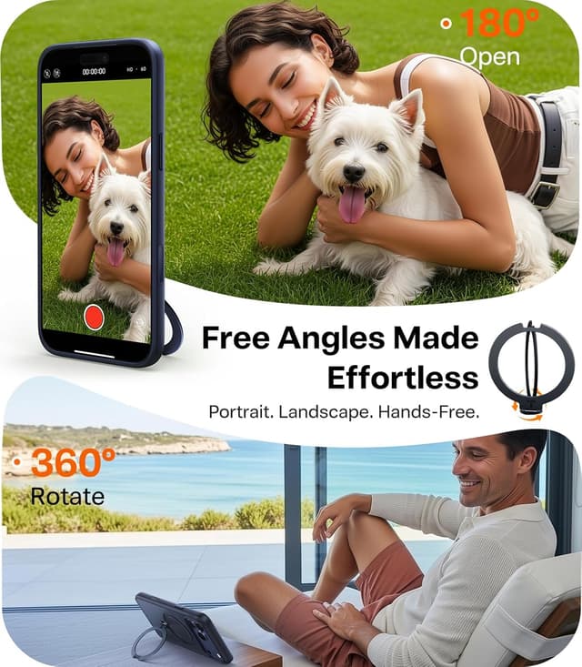 Detalle de TORRAS Ostand Q3 Spin iPhone 17 Pro Case 18N