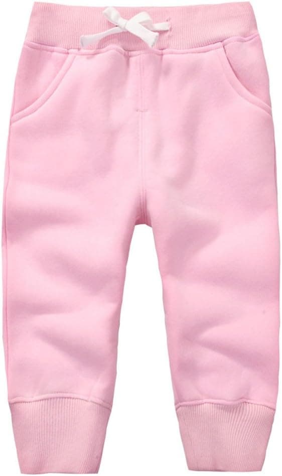 Detalle de CuteOn unisex kids elastic waist cotton warm trousers (baby pants) for 1–5 years