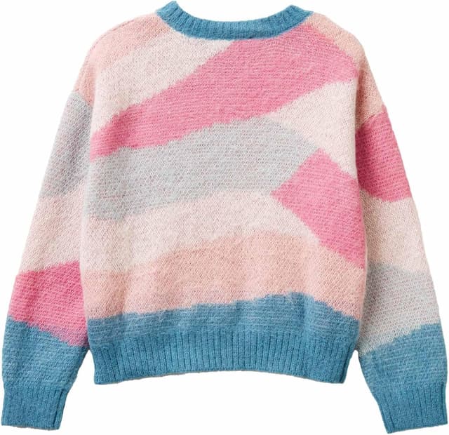 Detalle 2 de Maglione United Colors of Benetton garzato multicolor per bambine e ragazze