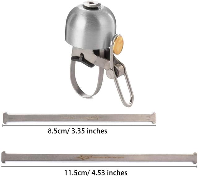 Detalle 2 de ROCKBROS Vintage Bike Bell (75dB) – Loud retro handlebar bell in 4 colours