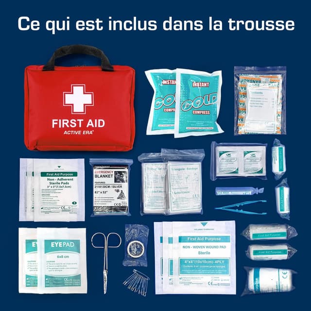 Detalle de Trousse de premiers secours 90 articles