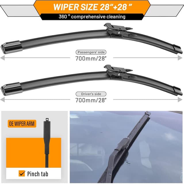 Detalle de AUTOBOO 28" Windshield Wipers Pack of 2