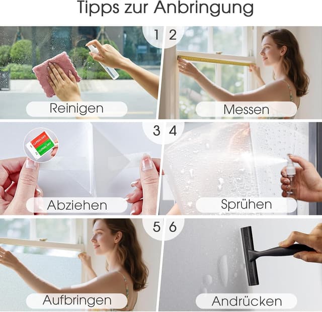 Thumbnail 6 de Lifetree Fensterfolie Blickdicht Milchglasfolie 44,5 x 200 cm