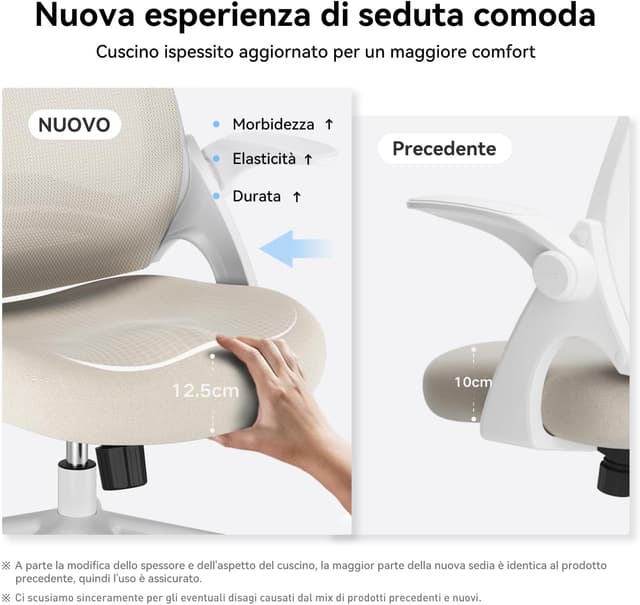 Thumbnail 5 de Hbada J1 Sedia Ufficio Ergonomica