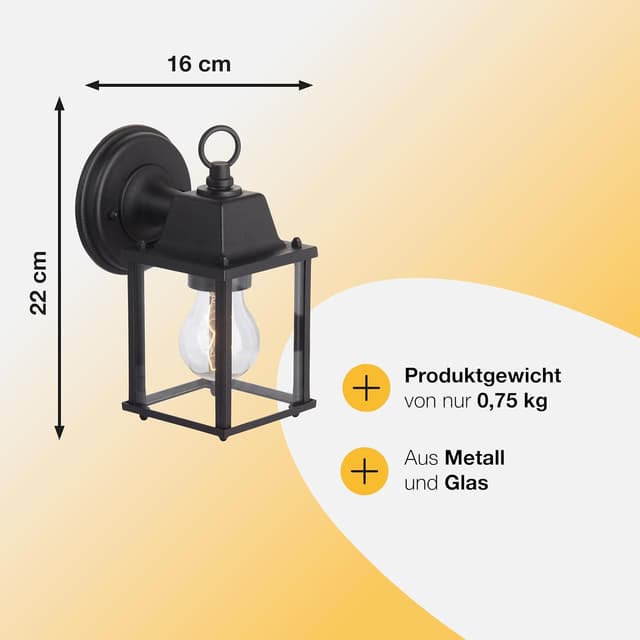 Thumbnail 2 de Brilliant Lampada per esterni IP23 nero 🌧
